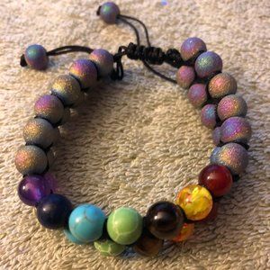** 3/$21 **  7 Chakra Bracelet Natural Healing Stones